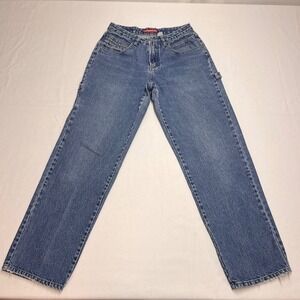 Unionbay Jeans Carpenter‎ Denim Blue Size 9 Vintage 90s Utility Pockets